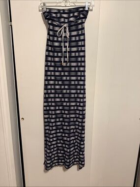 Heidi Klein Navy & White Striped Dress